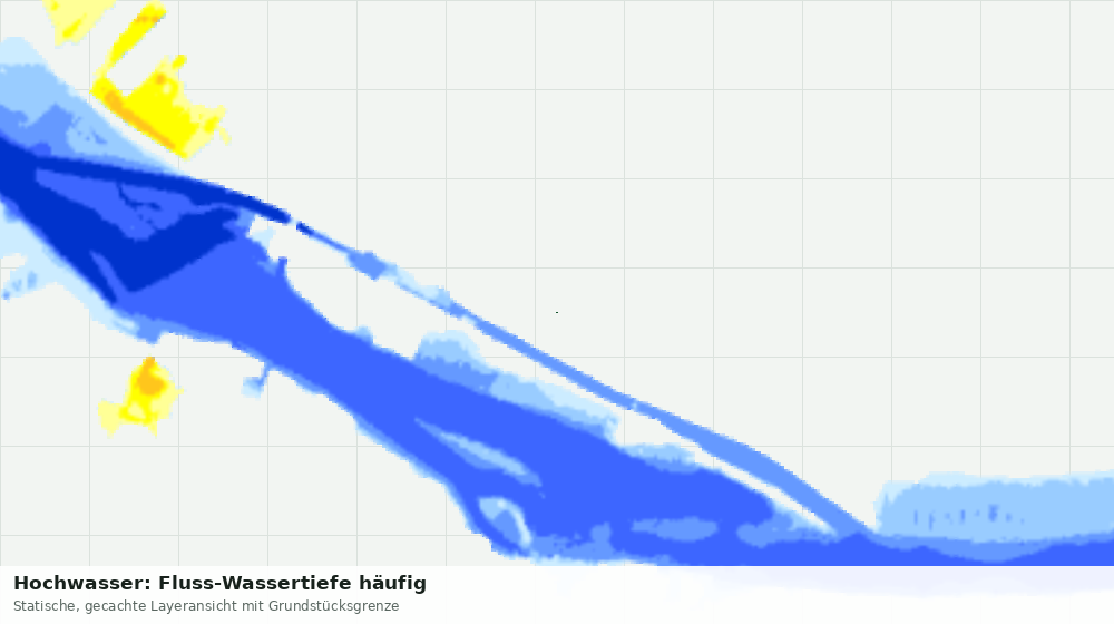 Statische Kartenansicht: Hochwasser: Fluss-Wassertiefe häufig