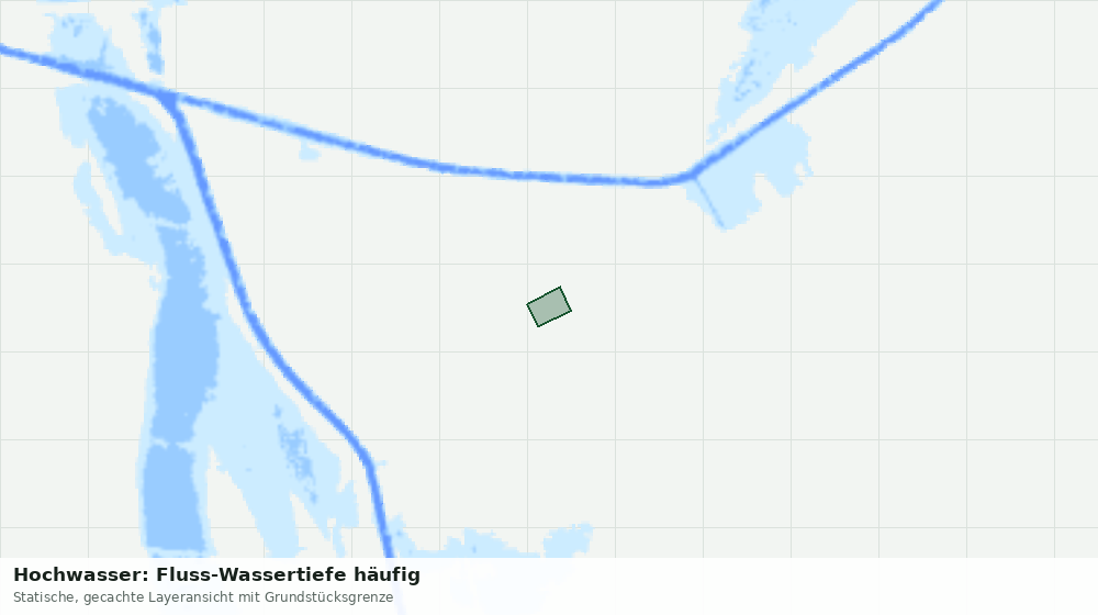Statische Kartenansicht: Hochwasser: Fluss-Wassertiefe häufig