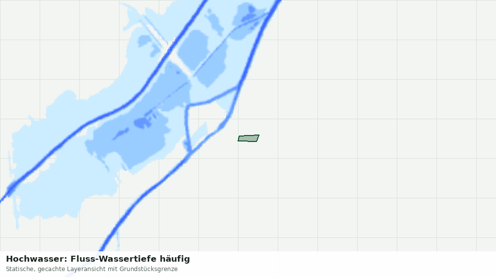 Statische Kartenansicht: Hochwasser: Fluss-Wassertiefe häufig