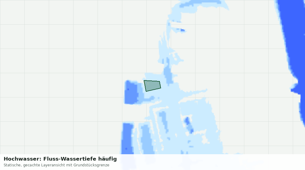 Statische Kartenansicht: Hochwasser: Fluss-Wassertiefe häufig