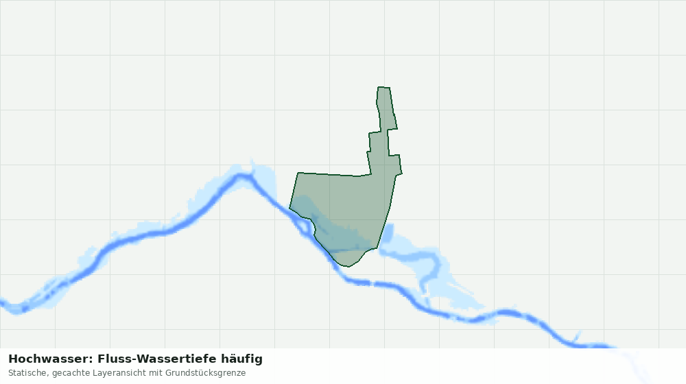 Statische Kartenansicht: Hochwasser: Fluss-Wassertiefe häufig