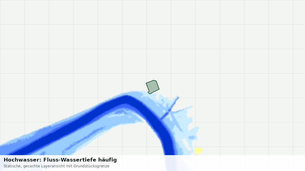 Statische Kartenansicht: Hochwasser: Fluss-Wassertiefe häufig