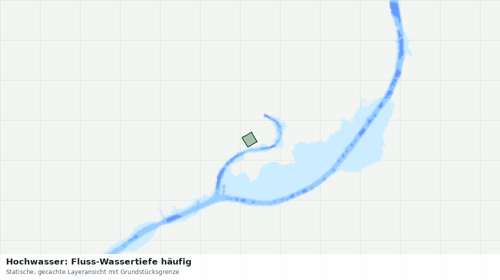 Statische Kartenansicht: Hochwasser: Fluss-Wassertiefe häufig