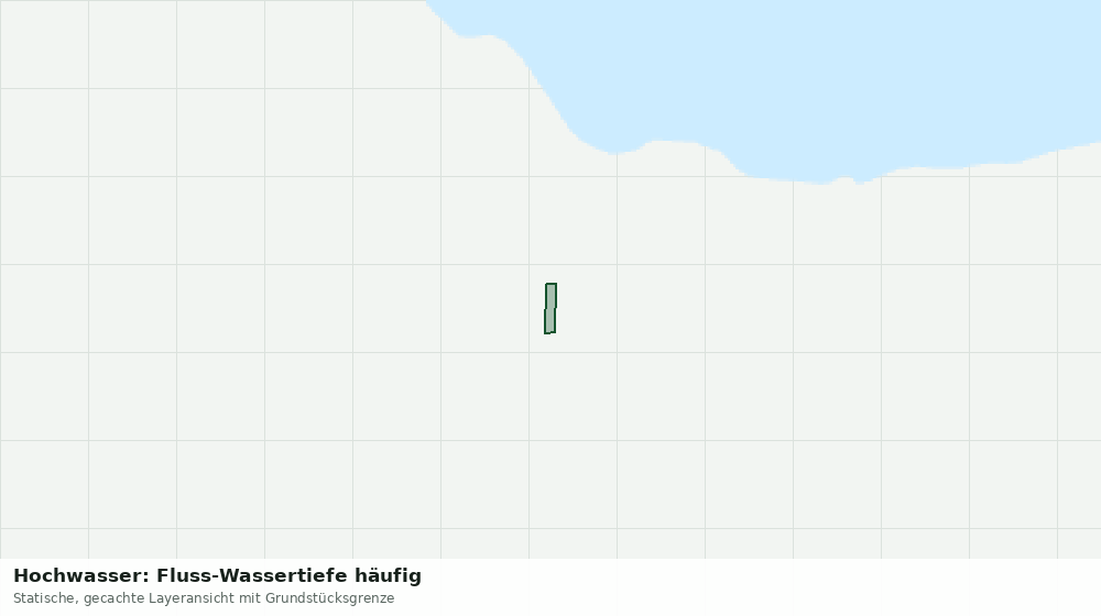Statische Kartenansicht: Hochwasser: Fluss-Wassertiefe häufig