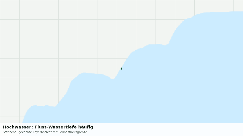 Statische Kartenansicht: Hochwasser: Fluss-Wassertiefe häufig