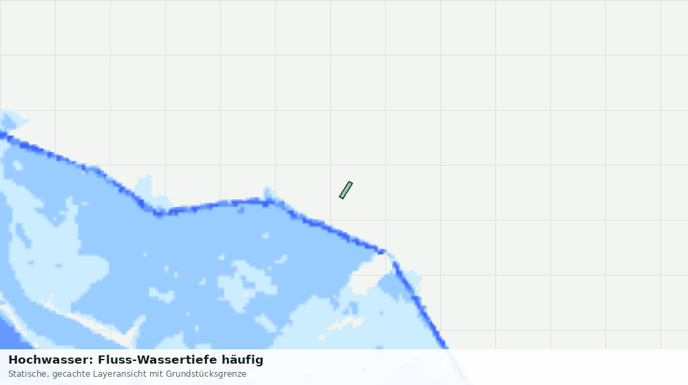 Statische Kartenansicht: Hochwasser: Fluss-Wassertiefe häufig