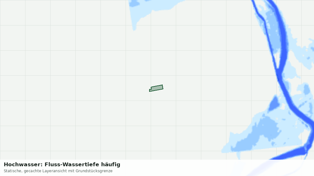 Statische Kartenansicht: Hochwasser: Fluss-Wassertiefe häufig