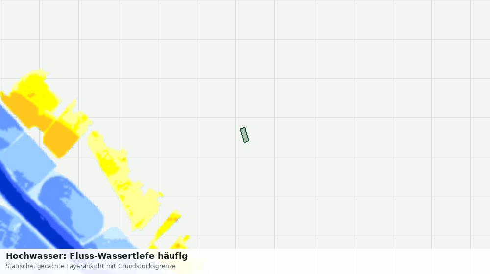 Statische Kartenansicht: Hochwasser: Fluss-Wassertiefe häufig