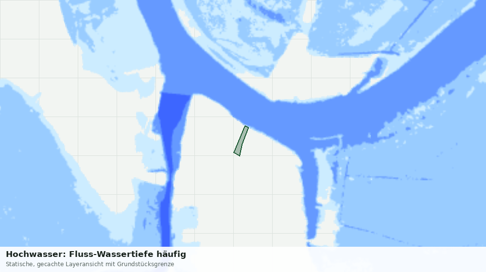 Statische Kartenansicht: Hochwasser: Fluss-Wassertiefe häufig