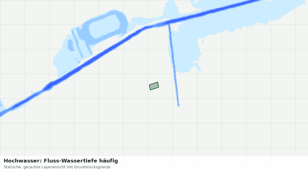 Statische Kartenansicht: Hochwasser: Fluss-Wassertiefe häufig