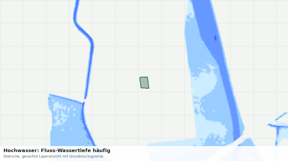 Statische Kartenansicht: Hochwasser: Fluss-Wassertiefe häufig