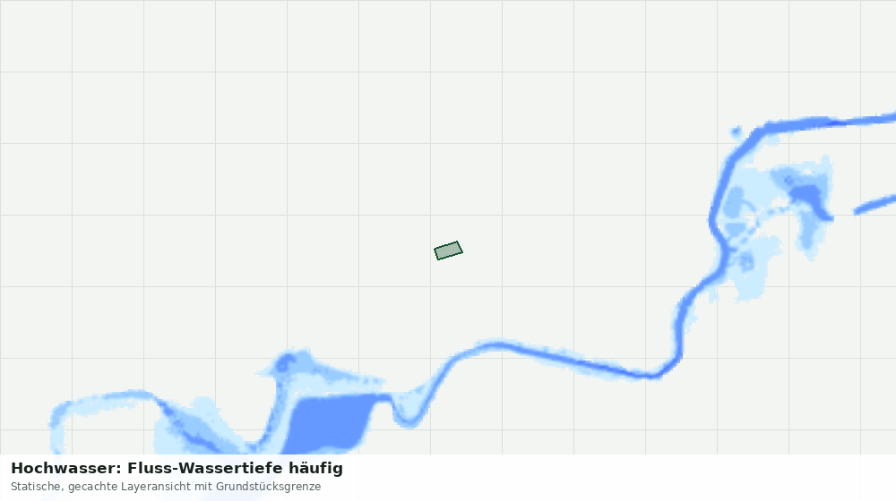 Statische Kartenansicht: Hochwasser: Fluss-Wassertiefe häufig