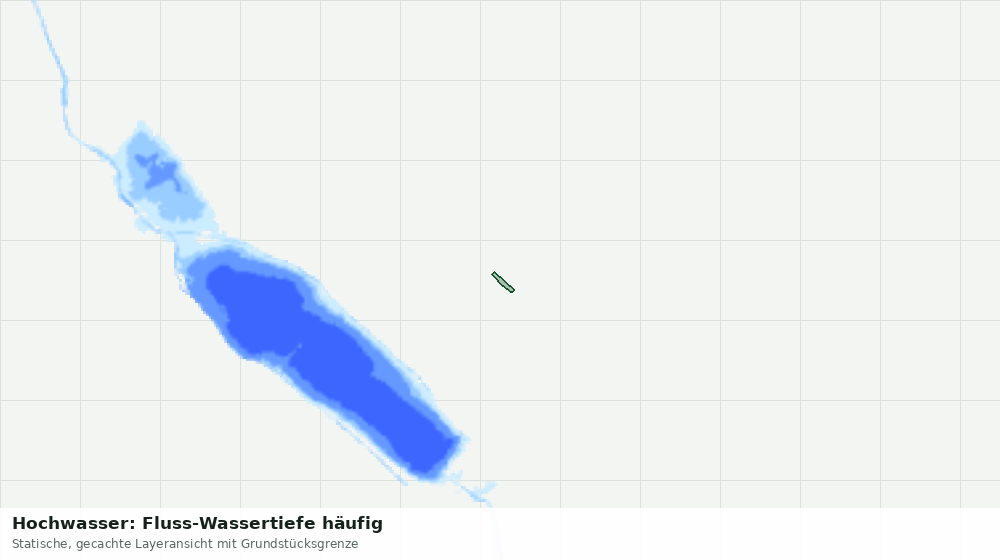 Statische Kartenansicht: Hochwasser: Fluss-Wassertiefe häufig