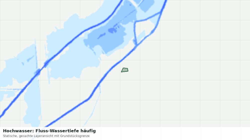 Statische Kartenansicht: Hochwasser: Fluss-Wassertiefe häufig