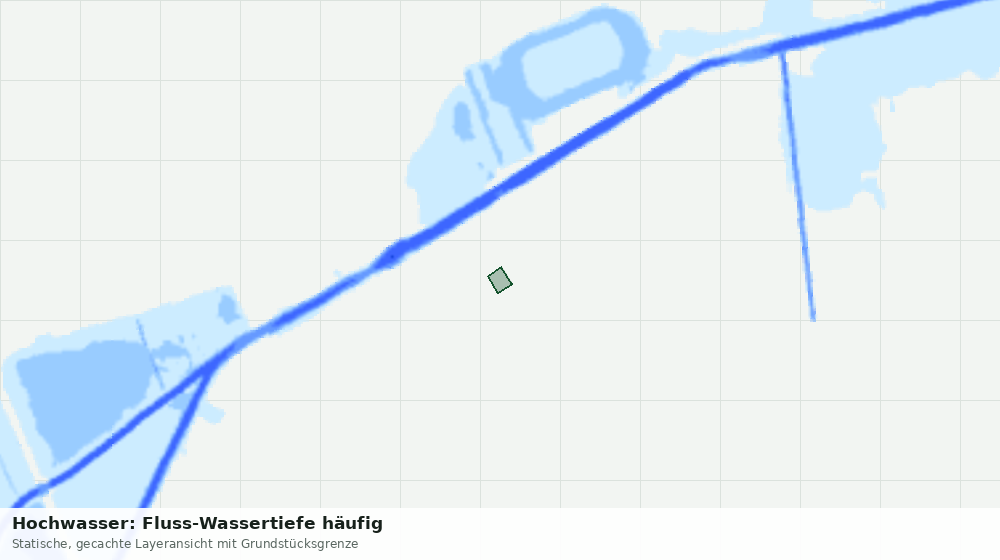 Statische Kartenansicht: Hochwasser: Fluss-Wassertiefe häufig