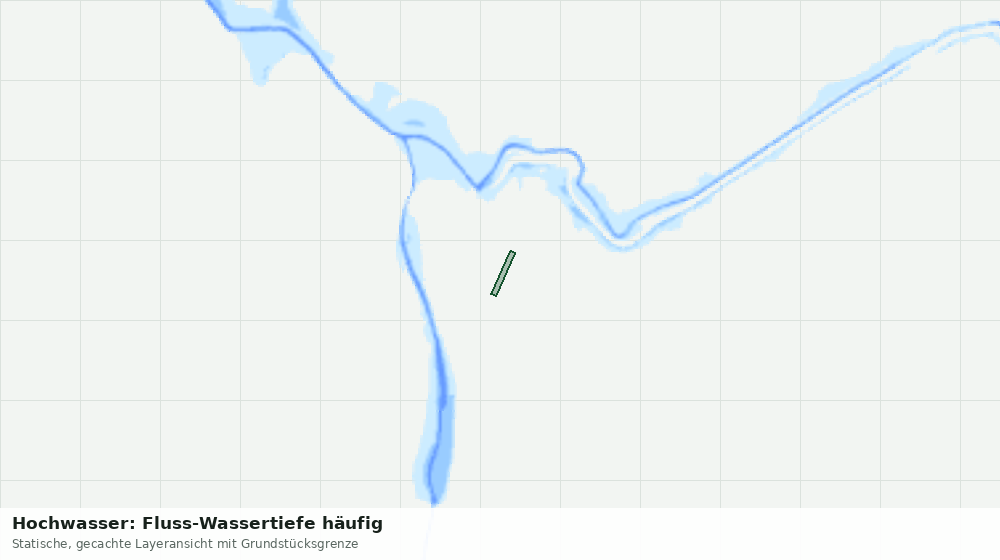 Statische Kartenansicht: Hochwasser: Fluss-Wassertiefe häufig