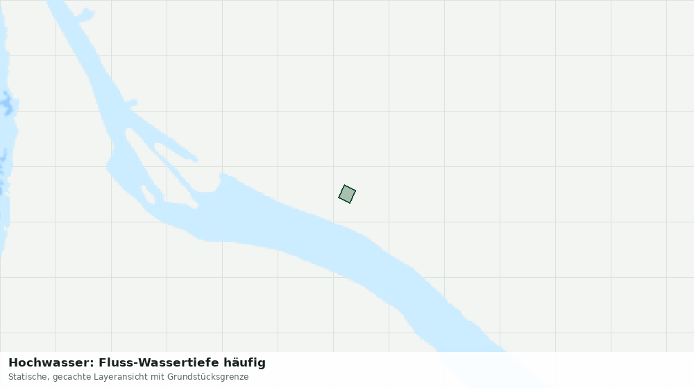 Statische Kartenansicht: Hochwasser: Fluss-Wassertiefe häufig