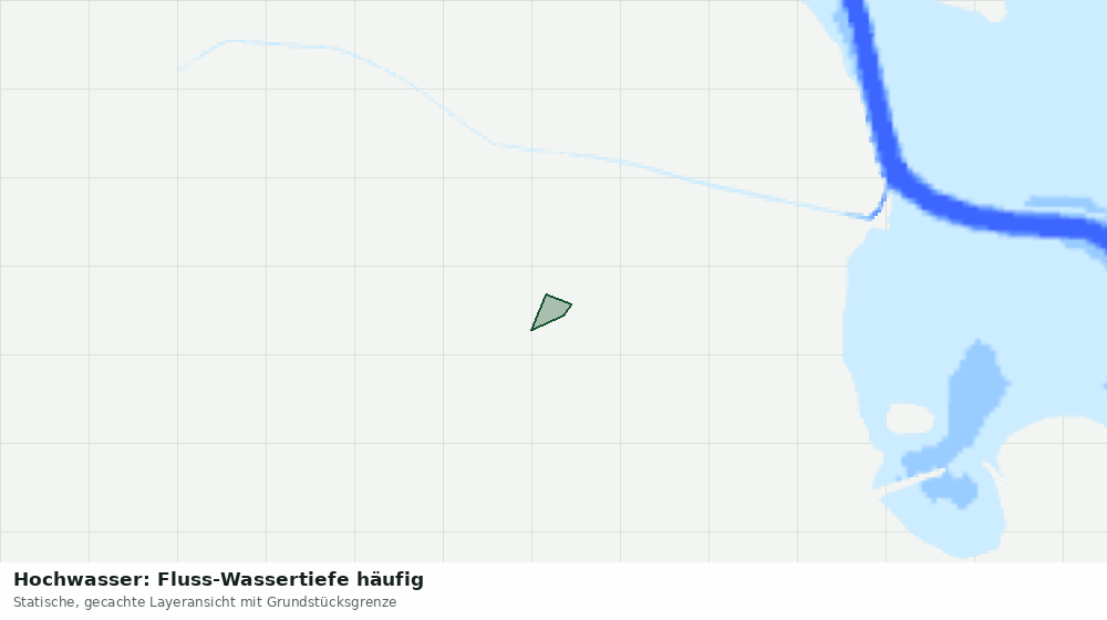 Statische Kartenansicht: Hochwasser: Fluss-Wassertiefe häufig