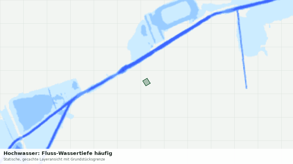 Statische Kartenansicht: Hochwasser: Fluss-Wassertiefe häufig