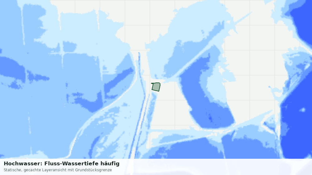 Statische Kartenansicht: Hochwasser: Fluss-Wassertiefe häufig