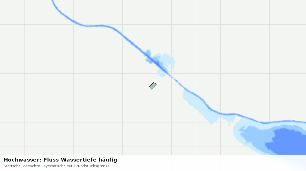Statische Kartenansicht: Hochwasser: Fluss-Wassertiefe häufig
