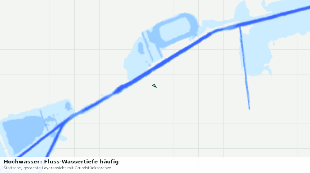 Statische Kartenansicht: Hochwasser: Fluss-Wassertiefe häufig