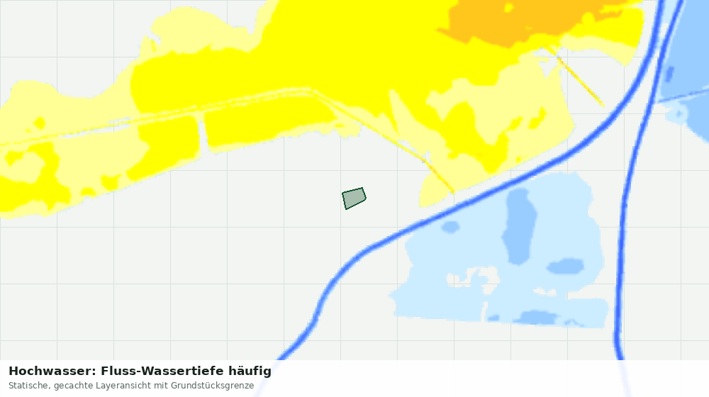 Statische Kartenansicht: Hochwasser: Fluss-Wassertiefe häufig