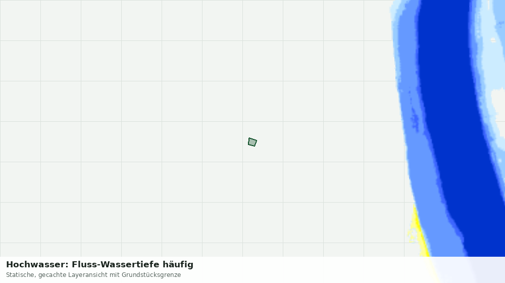 Statische Kartenansicht: Hochwasser: Fluss-Wassertiefe häufig