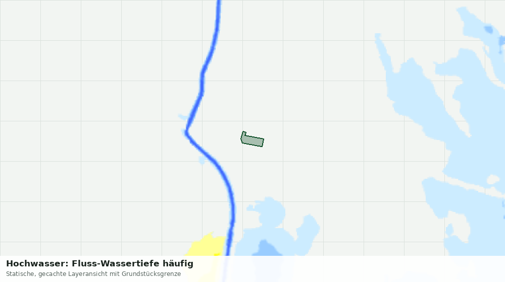 Statische Kartenansicht: Hochwasser: Fluss-Wassertiefe häufig