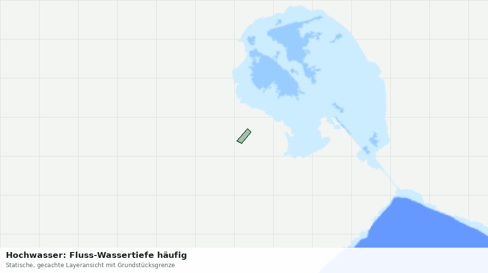 Statische Kartenansicht: Hochwasser: Fluss-Wassertiefe häufig