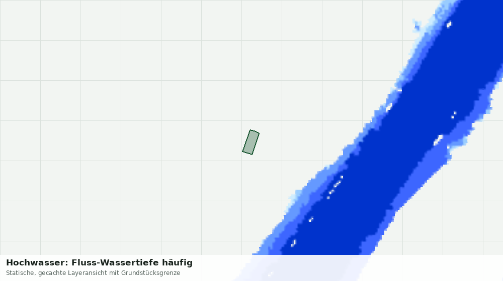 Statische Kartenansicht: Hochwasser: Fluss-Wassertiefe häufig