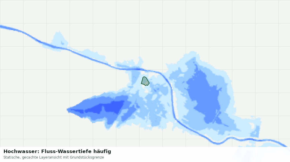 Statische Kartenansicht: Hochwasser: Fluss-Wassertiefe häufig