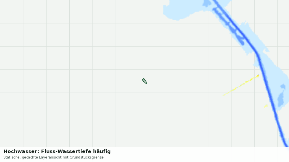 Statische Kartenansicht: Hochwasser: Fluss-Wassertiefe häufig