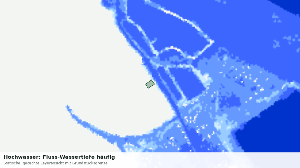 Statische Kartenansicht: Hochwasser: Fluss-Wassertiefe häufig