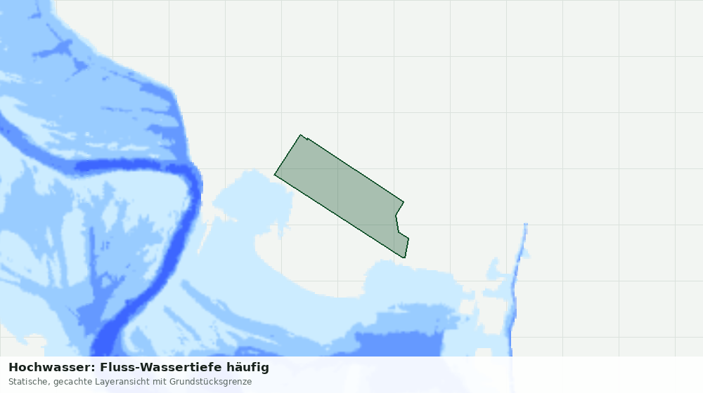 Statische Kartenansicht: Hochwasser: Fluss-Wassertiefe häufig