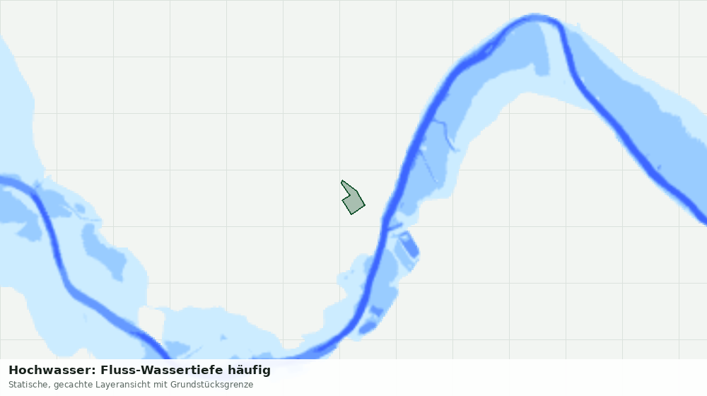 Statische Kartenansicht: Hochwasser: Fluss-Wassertiefe häufig