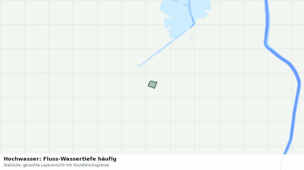 Statische Kartenansicht: Hochwasser: Fluss-Wassertiefe häufig