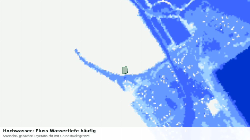 Statische Kartenansicht: Hochwasser: Fluss-Wassertiefe häufig