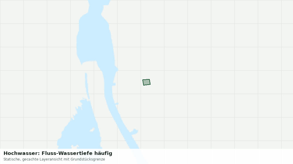Statische Kartenansicht: Hochwasser: Fluss-Wassertiefe häufig