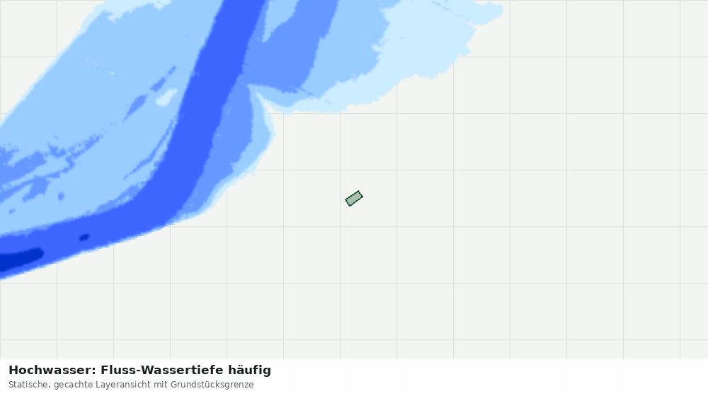 Statische Kartenansicht: Hochwasser: Fluss-Wassertiefe häufig