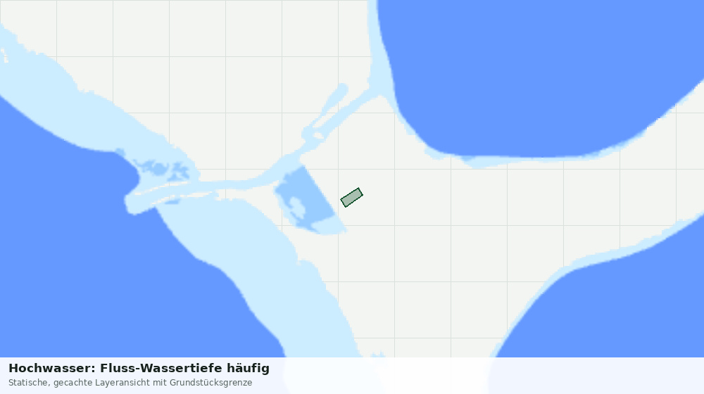 Statische Kartenansicht: Hochwasser: Fluss-Wassertiefe häufig