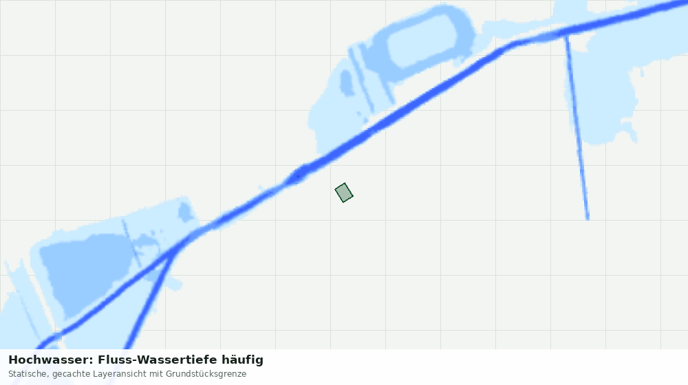 Statische Kartenansicht: Hochwasser: Fluss-Wassertiefe häufig