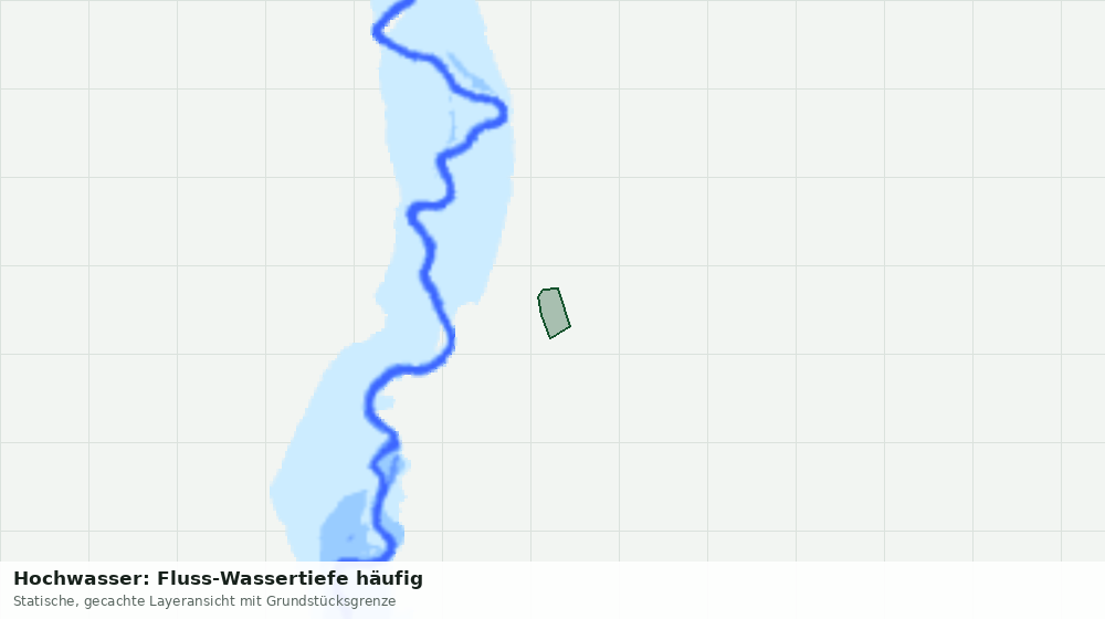 Statische Kartenansicht: Hochwasser: Fluss-Wassertiefe häufig