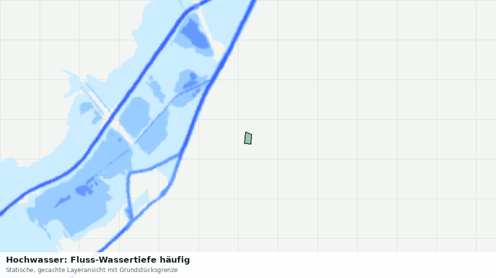 Statische Kartenansicht: Hochwasser: Fluss-Wassertiefe häufig