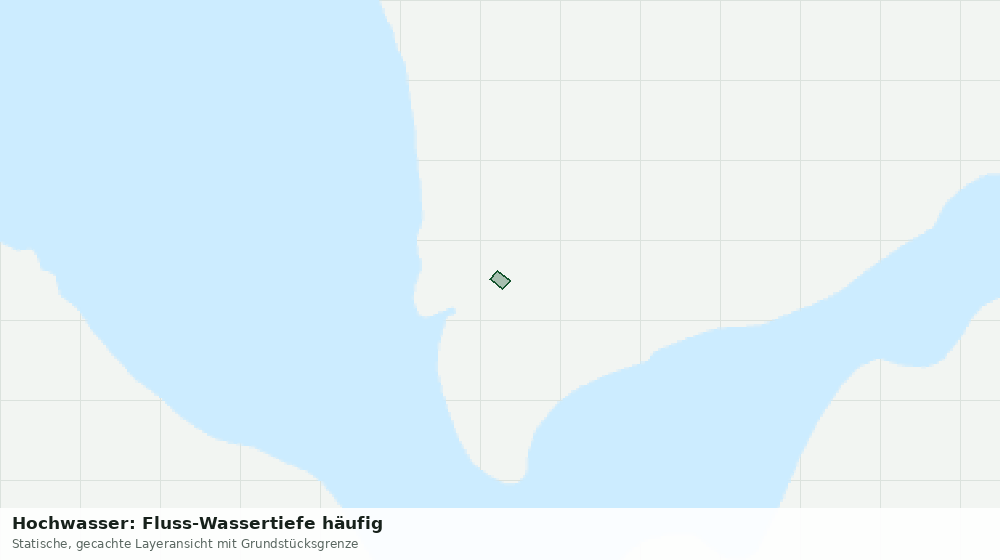 Statische Kartenansicht: Hochwasser: Fluss-Wassertiefe häufig