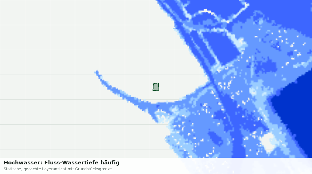 Statische Kartenansicht: Hochwasser: Fluss-Wassertiefe häufig