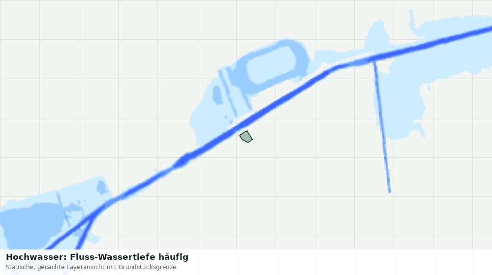 Statische Kartenansicht: Hochwasser: Fluss-Wassertiefe häufig