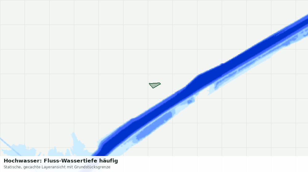Statische Kartenansicht: Hochwasser: Fluss-Wassertiefe häufig