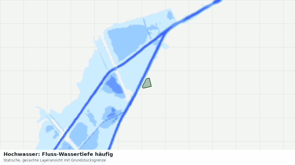 Statische Kartenansicht: Hochwasser: Fluss-Wassertiefe häufig