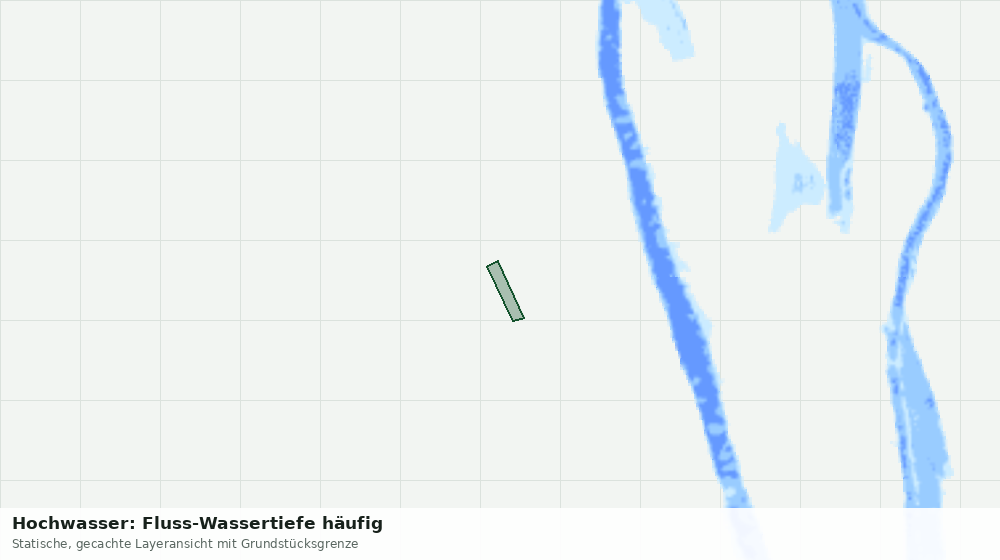 Statische Kartenansicht: Hochwasser: Fluss-Wassertiefe häufig
